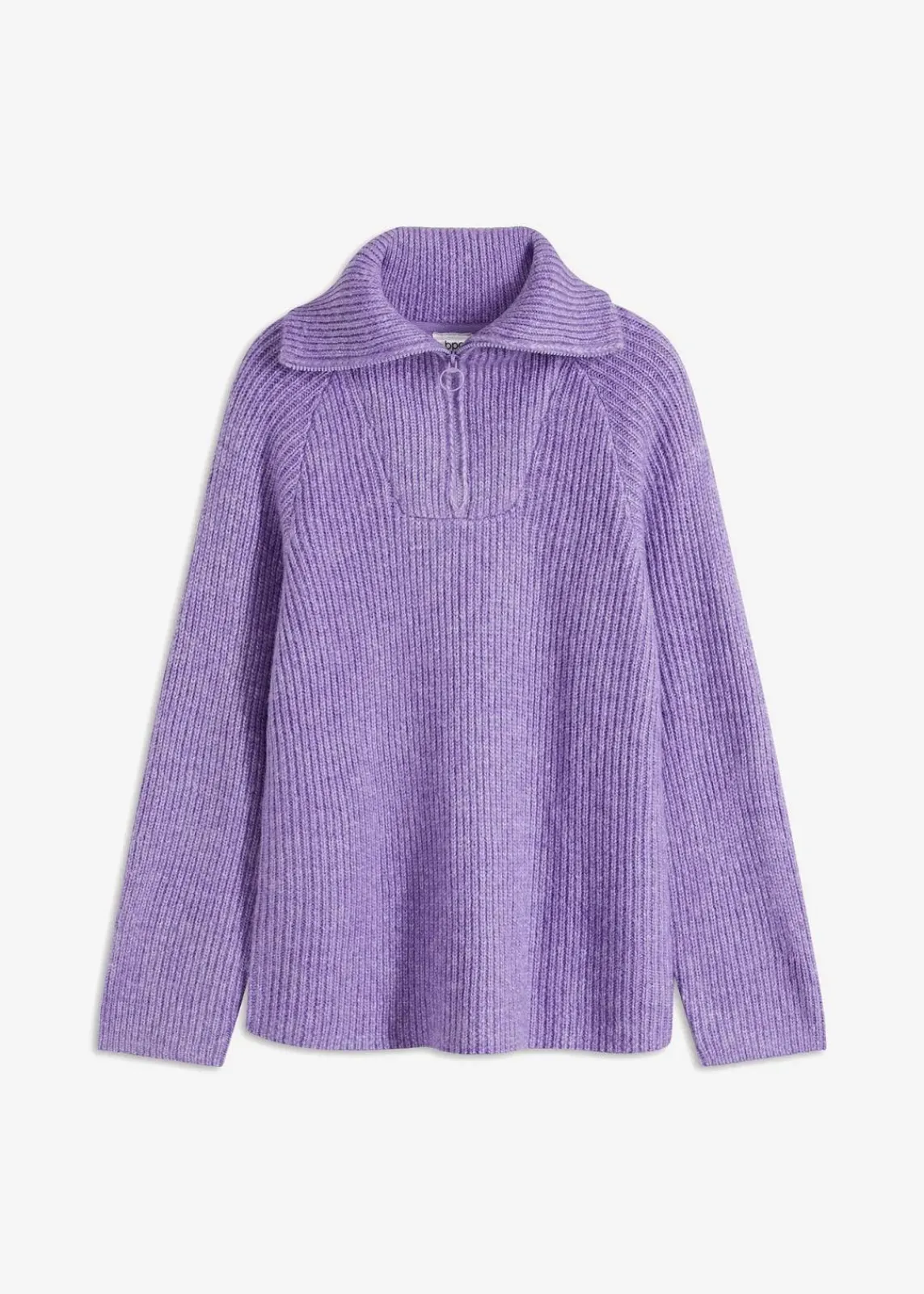 bonprix Pullover & Strickjacken|Bekleidung·Jeans^Gerippter Troyer softlila