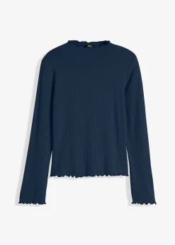 bonprix Shirts & Tops^Geripptes Langarmshirt dunkelblau