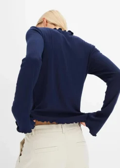 bonprix Shirts & Tops^Geripptes Langarmshirt dunkelblau