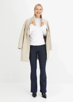 bonprix Shirts & Tops^Geripptes Langarmshirt weiß