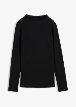bonprix Shirts & Tops^Geripptes Langarmshirt schwarz