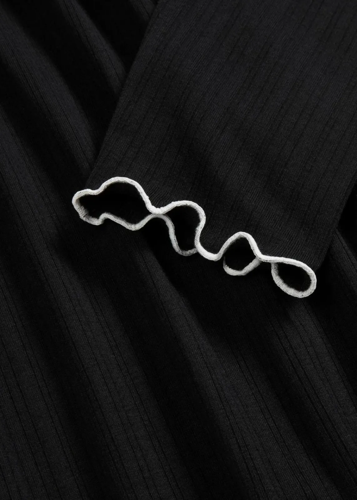 bonprix Shirts & Tops^Geripptes Langarmshirt schwarz/wollweiß