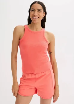 bonprix Nachhaltigere Materialien|Shirts & Tops^Geripptes Tanktop helllachs