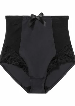 bonprix Wäsche·Dessous|Wäsche·Shapewear^Geschmückte Shape Panty mit mittlerer Formkraft schwarz