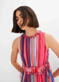 bonprix Kleider|Nachhaltigere Materialien^Gestreiftes Maxikleid multicolor