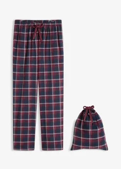 bonprix Wäsche·Nachtwäsche|Nachtwäsche^Gewebte Pyjamahose aus Flanell mit Geschenktasche ahornrot kariert