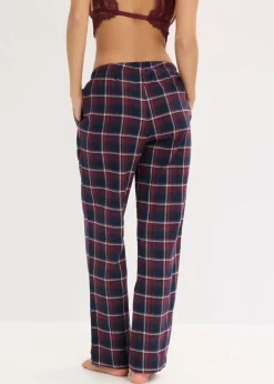 bonprix Wäsche·Nachtwäsche|Nachtwäsche^Gewebte Pyjamahose aus Flanell mit Geschenktasche ahornrot kariert