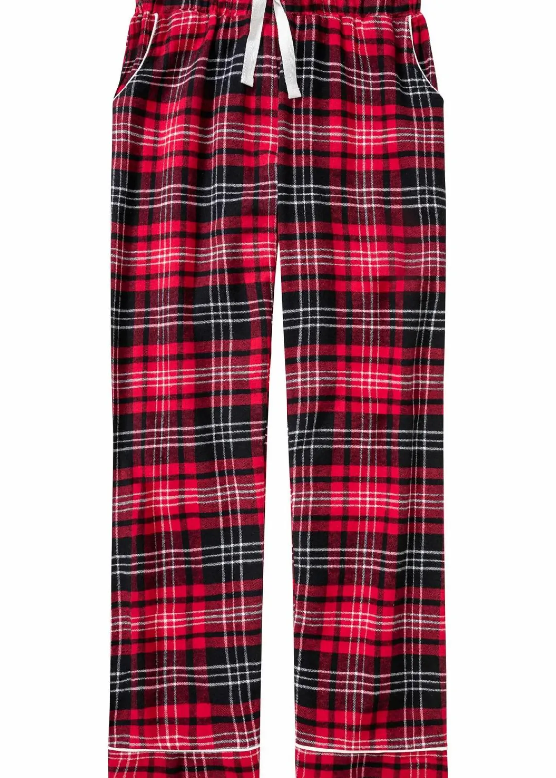 bonprix Wäsche·Nachtwäsche|Nachtwäsche^Gewebte Pyjamahose aus Flanell rot kariert