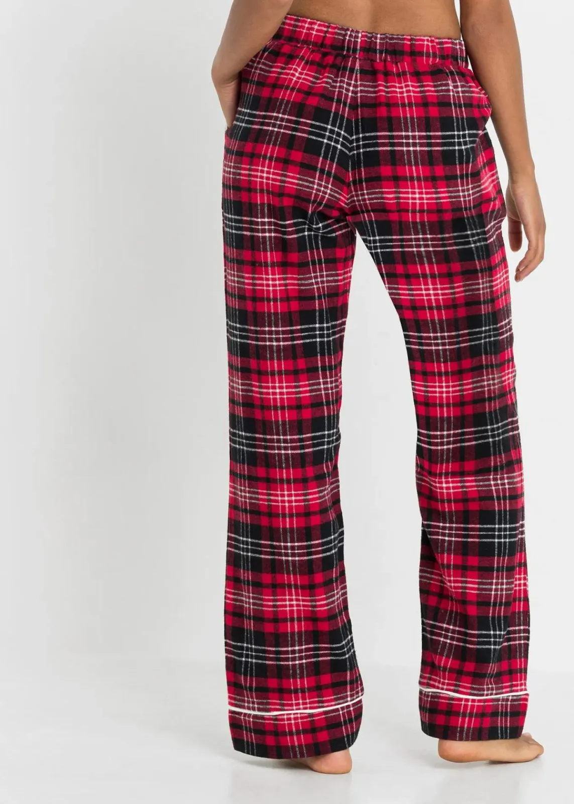 bonprix Wäsche·Nachtwäsche|Nachtwäsche^Gewebte Pyjamahose aus Flanell rot kariert
