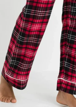 bonprix Wäsche·Nachtwäsche|Nachtwäsche^Gewebte Pyjamahose aus Flanell rot kariert