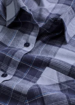 bonprix Wäsche·Nachtwäsche|Nachtwäsche^Gewebter Flanell Pyjama dunkelblau kariert