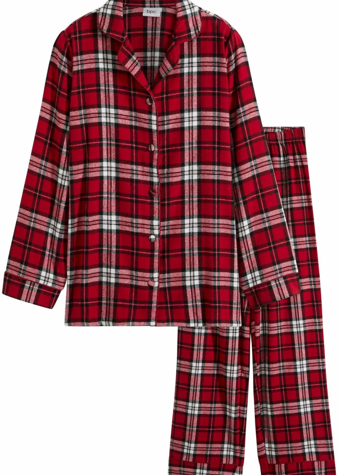 bonprix Wäsche·Nachtwäsche|Nachtwäsche^Gewebter Pyjama aus Flanell abendrot kariert