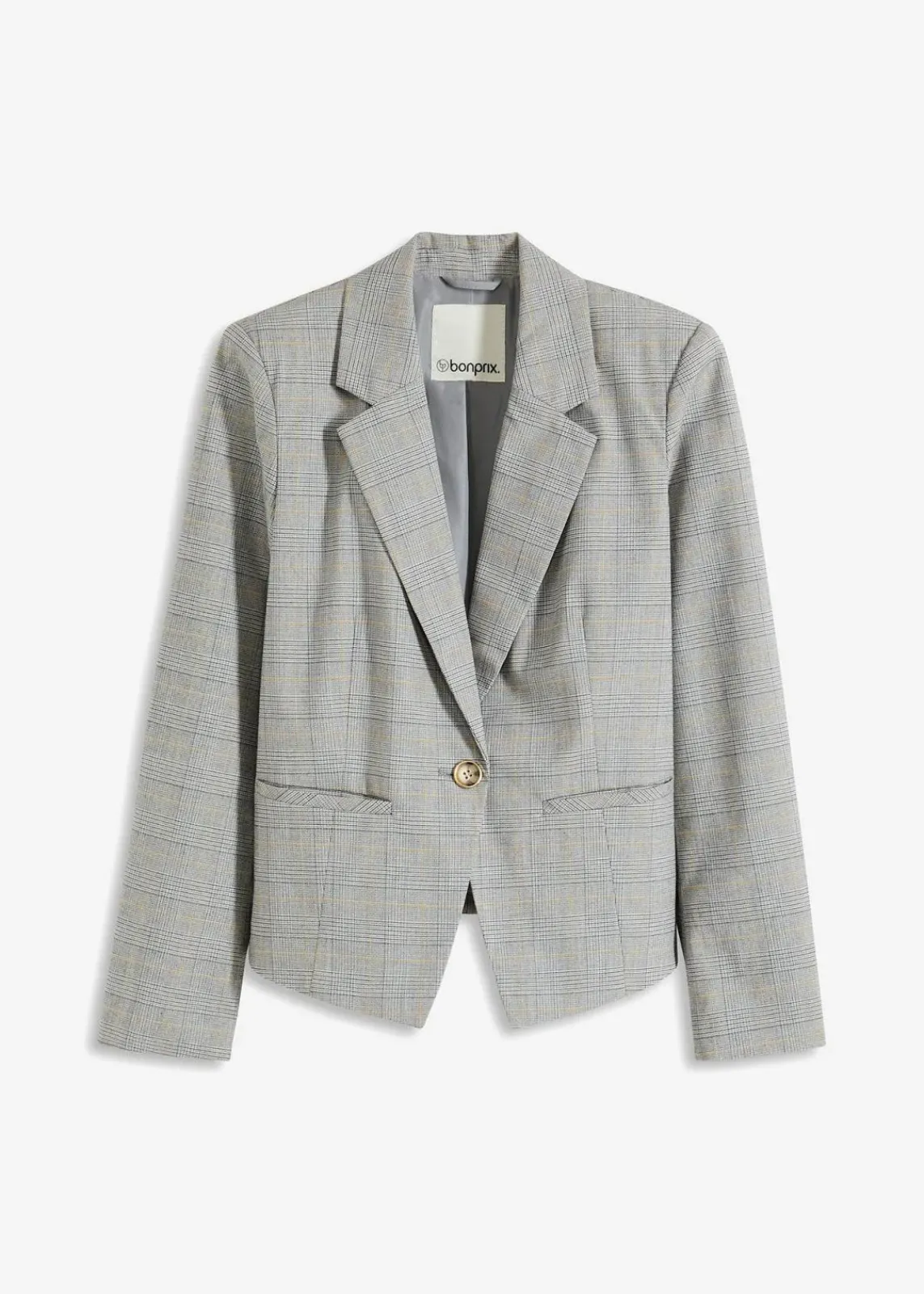bonprix Blazer|Bekleidung·Basics^Glencheck Blazer schwarz/sand kariert