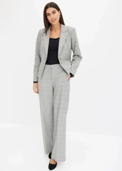 bonprix Blazer|Bekleidung·Basics^Glencheck Blazer schwarz/sand kariert