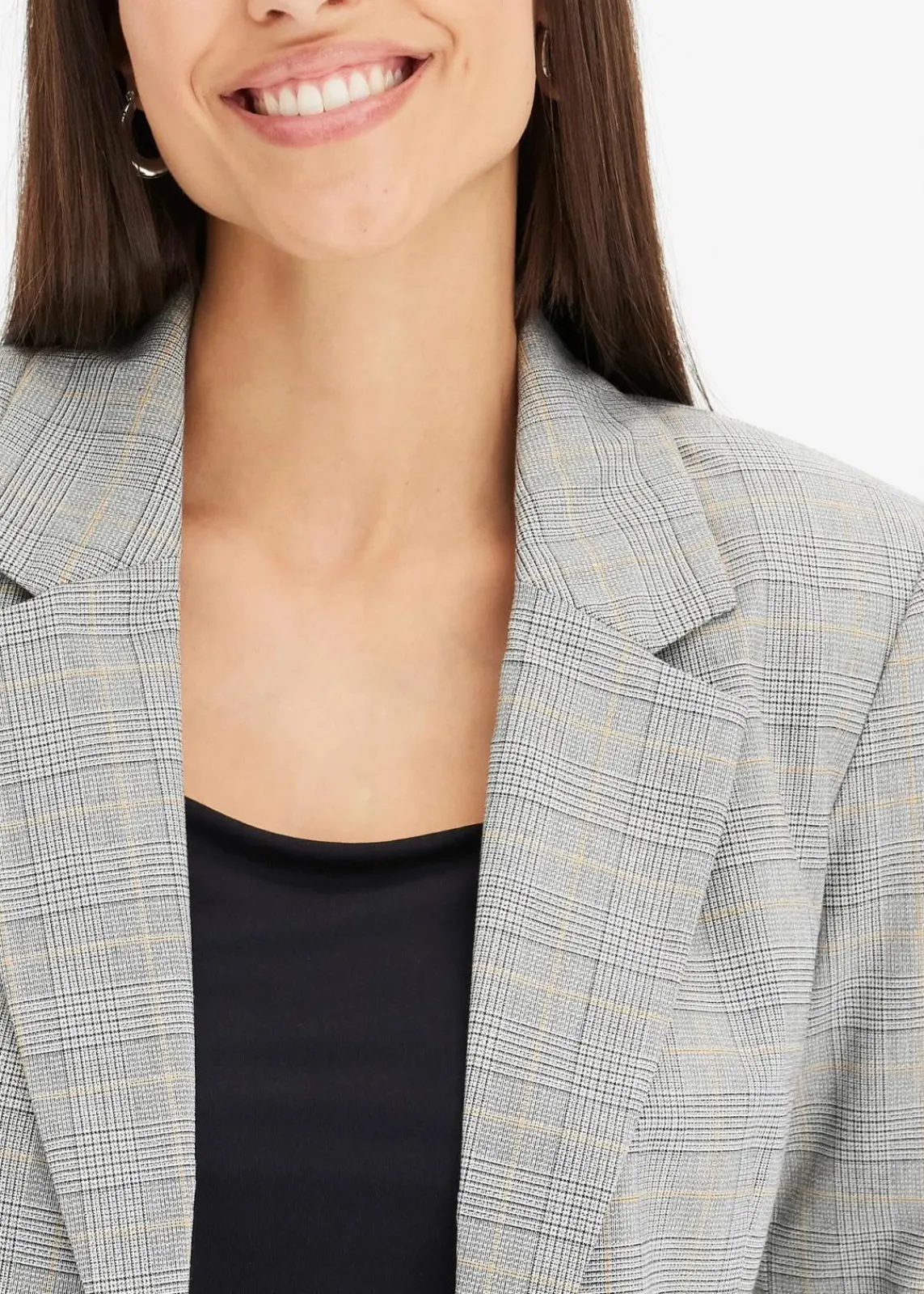 bonprix Blazer|Bekleidung·Basics^Glencheck Blazer schwarz/sand kariert