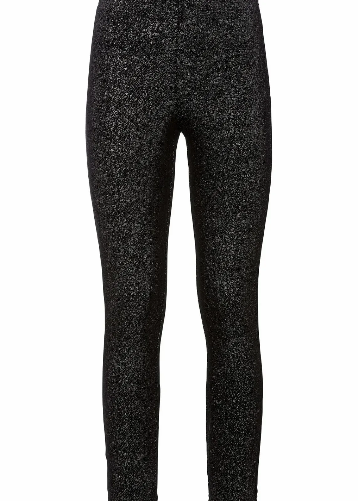 bonprix Bekleidung·Kleider|Hosen^Glitzer Leggings aus Samt schwarz/silber