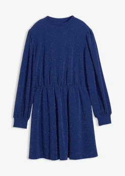 bonprix Bekleidung·Pullover & Strickjacken|Kleider^Glitzerkleid aus fester Interlock-Qualität mitternachtsblau
