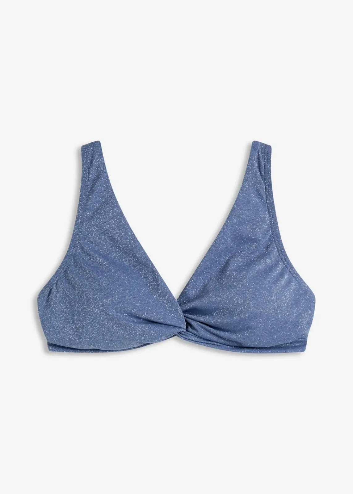 bonprix Mix & Match|Bikinis^Glitzerndes Bikini Oberteil jeansblau