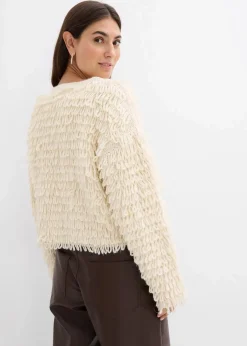 bonprix Bekleidung·Umstandsmode|Bekleidung·Jeans^Grobstrickjacke natur