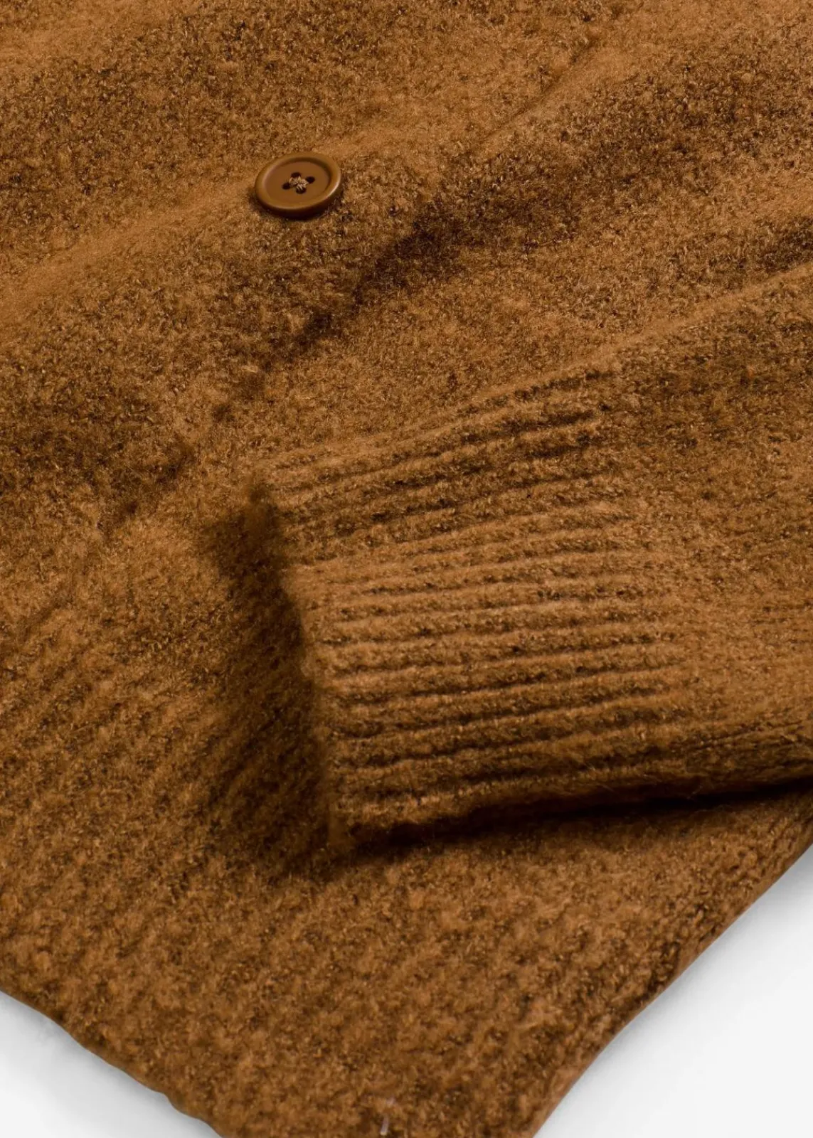 bonprix Bekleidung·Umstandsmode|Pullover & Strickjacken^Grobstrickjacke cognac braun meliert