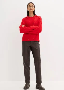 bonprix Bekleidung·Umstandsmode|Pullover & Strickjacken^Grobstrickjacke lavarot