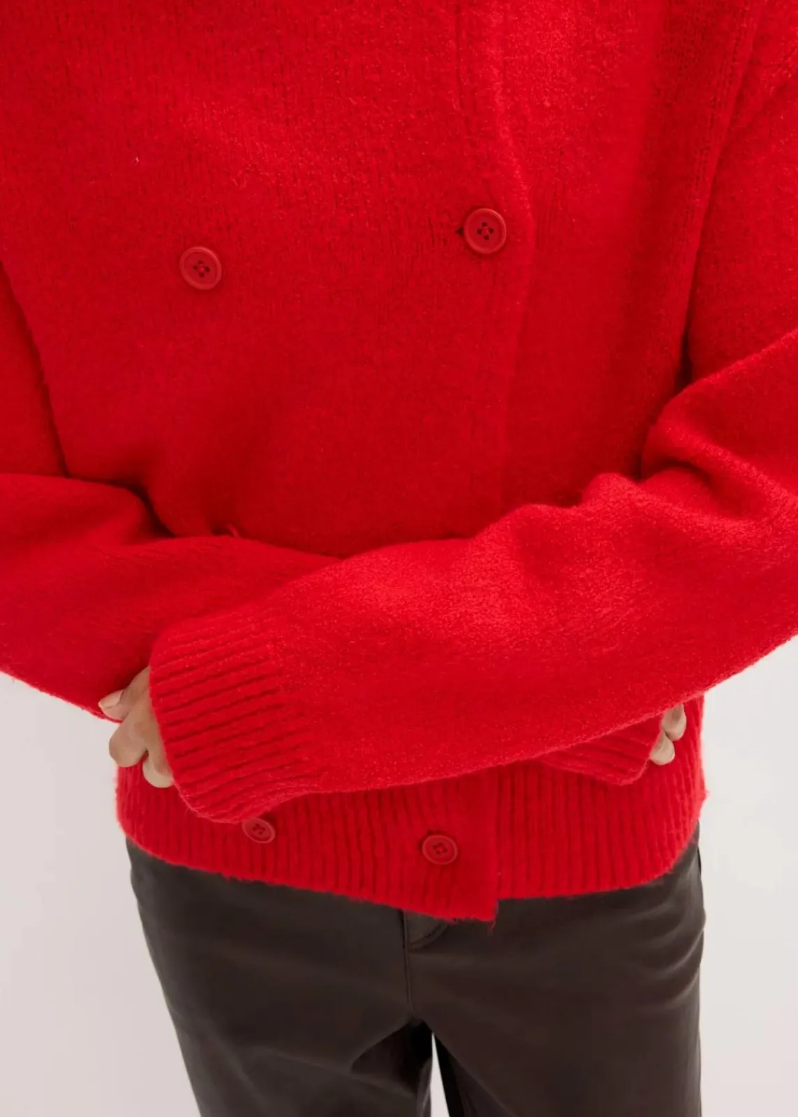 bonprix Bekleidung·Umstandsmode|Pullover & Strickjacken^Grobstrickjacke lavarot