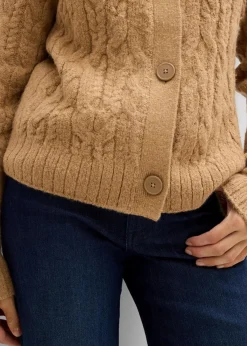 bonprix Bekleidung·Umstandsmode|Strickmode^Grobstrickjacke mattcamel