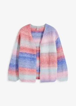 bonprix Bekleidung·Umstandsmode|Strickmode^Grobstrickjacke aus weichem Woll-Mix eisblau/pastellrose/edelsteinblau/lilablau/rosa