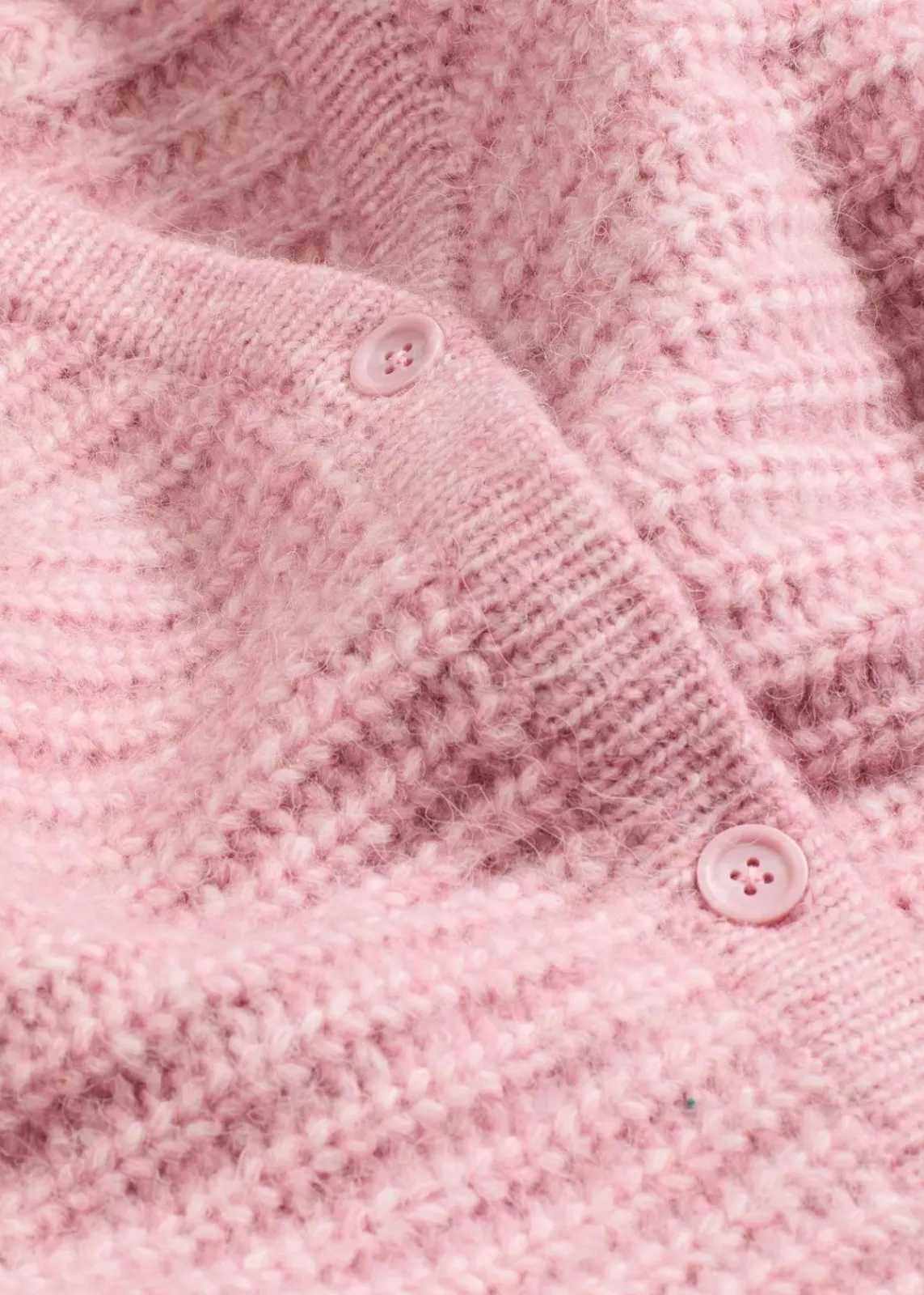 bonprix Strickmode|Pullover & Strickjacken^Grobstrickjacke mit Wollanteil aschrosa meliert