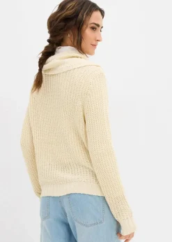 bonprix Pullover & Strickjacken|Strickmode^Grobstrick-Pullover natur