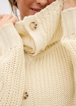 bonprix Pullover & Strickjacken|Strickmode^Grobstrick-Pullover natur