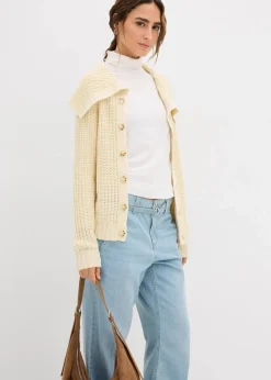 bonprix Pullover & Strickjacken|Strickmode^Grobstrick-Pullover natur