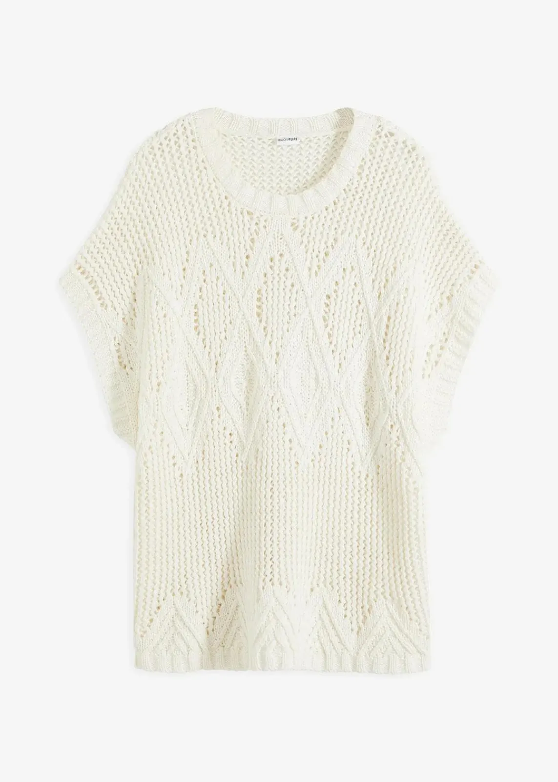 bonprix Strickmode|Pullover & Strickjacken^Grobstrick-Pullover wollweiß
