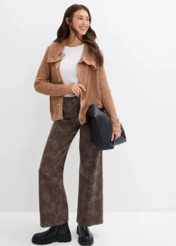 bonprix Bekleidung·Umstandsmode|Bekleidung·Jeans^Grobstrick-Pullover schokosorbet