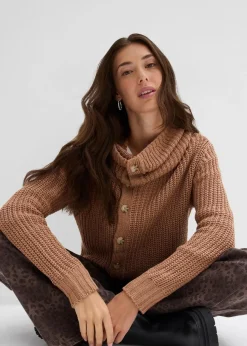 bonprix Bekleidung·Umstandsmode|Bekleidung·Jeans^Grobstrick-Pullover schokosorbet