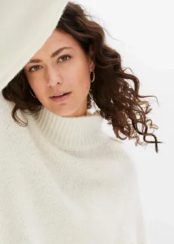 bonprix Strickmode|Pullover & Strickjacken^Grobstrick-Pullover wollweiß