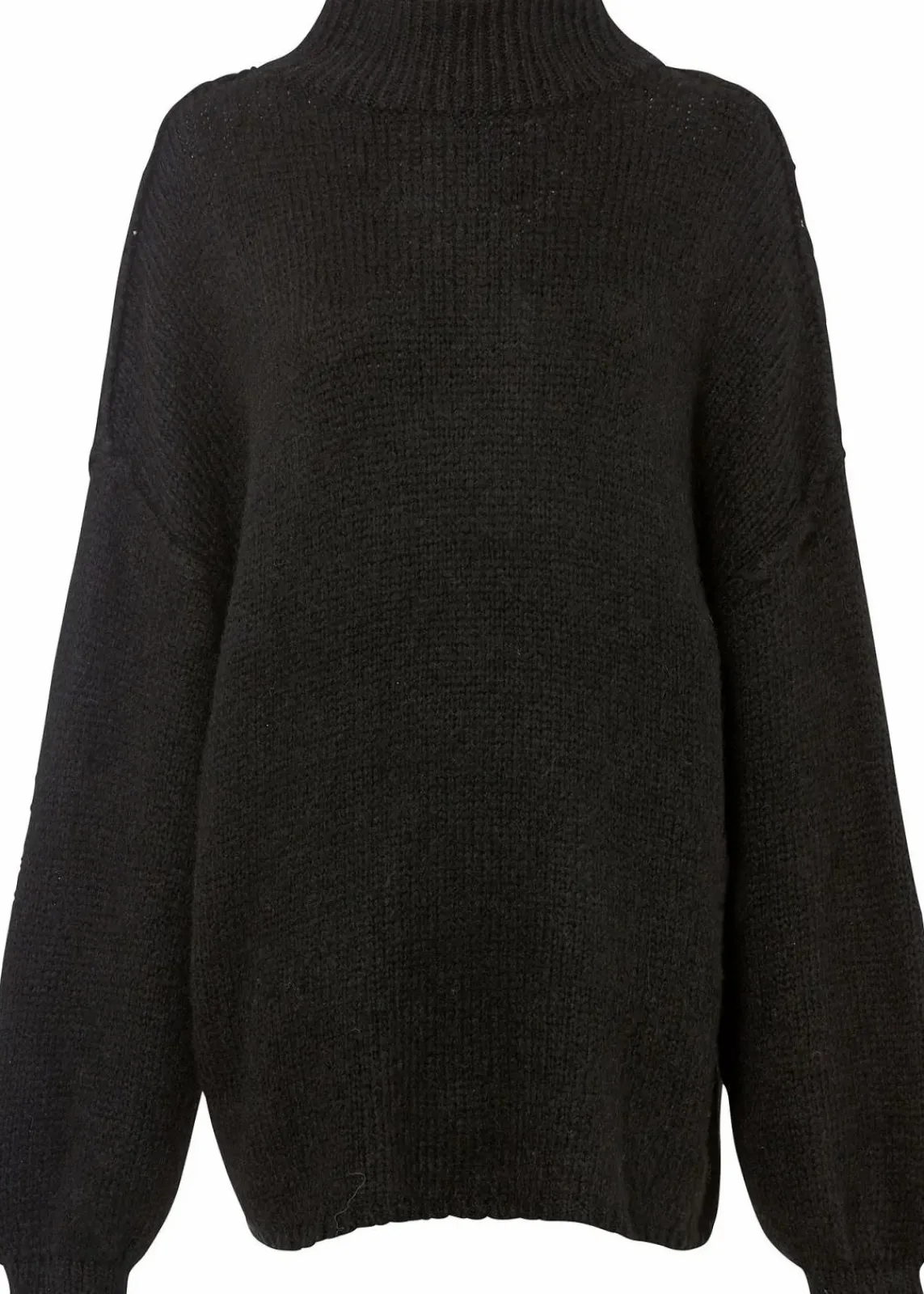 bonprix Strickmode|Pullover & Strickjacken^Grobstrick-Pullover schwarz