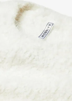 bonprix Pullover & Strickjacken|Bekleidung·Jeans^Grobstrick-Pullover wollweiß