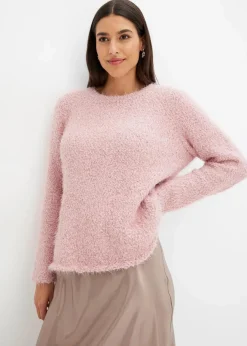 bonprix Bekleidung·Umstandsmode|Strickmode^Grobstrick-Pullover aschrosa