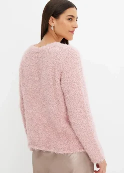 bonprix Bekleidung·Umstandsmode|Strickmode^Grobstrick-Pullover aschrosa