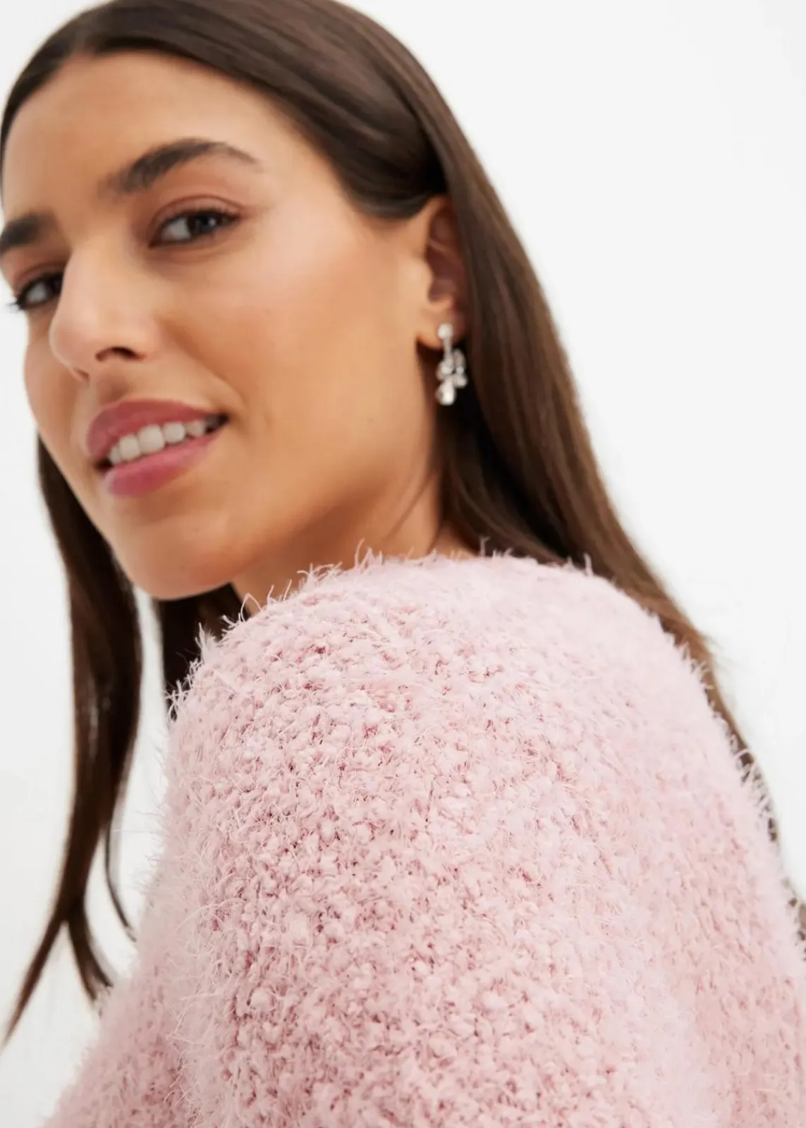 bonprix Bekleidung·Umstandsmode|Strickmode^Grobstrick-Pullover aschrosa