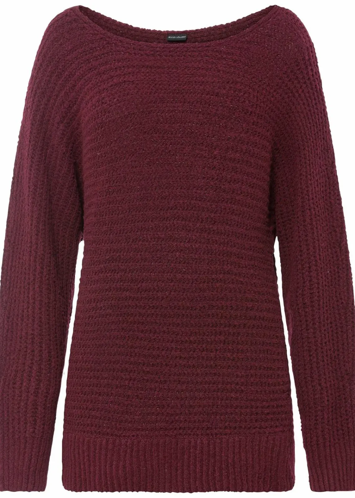 bonprix Bekleidung·Umstandsmode|Bekleidung·Jeans^Grobstrick-Pullover ahornrot meliert