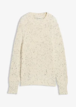 bonprix Bekleidung·Umstandsmode|Bekleidung·Jeans^Grobstrick-Pullover naturbeige/anthrazit
