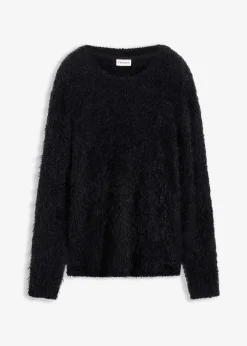 bonprix Bekleidung·Umstandsmode|Strickmode^Grobstrick-Pullover schwarz