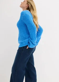 bonprix Bekleidung·Umstandsmode|Bekleidung·Jeans^Grobstrick-Pullover aus kuscheligem Bouclé brilliantblau