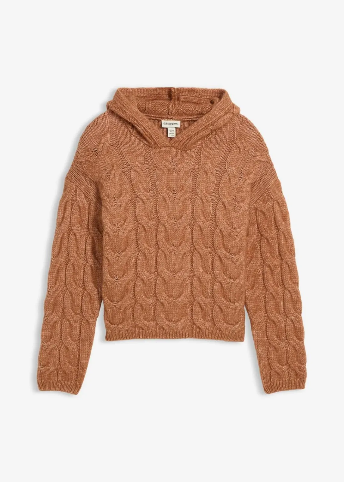 bonprix Nachhaltigere Materialien|Pullover & Strickjacken^Grobstrick-Pullover aus weichem Woll-Mix schokosorbet