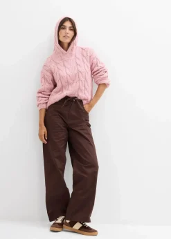 bonprix Strickmode|Pullover & Strickjacken^Grobstrick-Pullover aus weichem Woll-Mix aschrosa