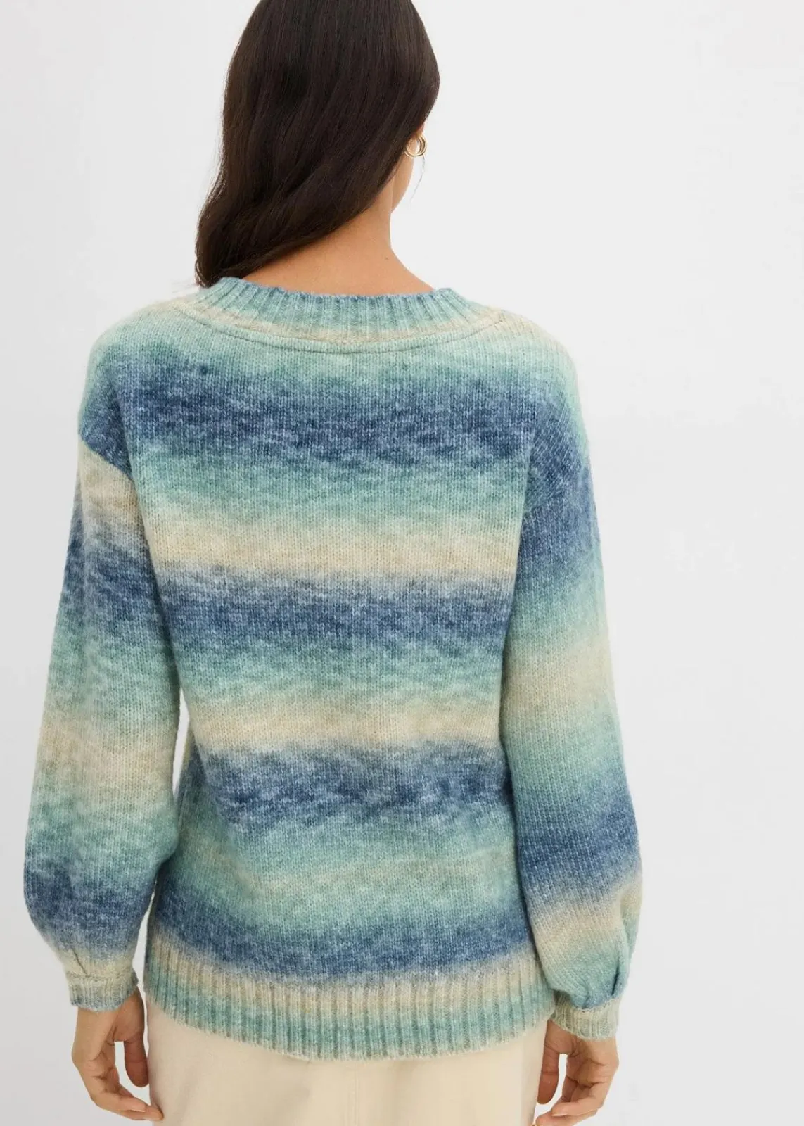 bonprix Strickmode|Pullover & Strickjacken^Grobstrick-Pullover aus weichem Woll-Mix tiefblau