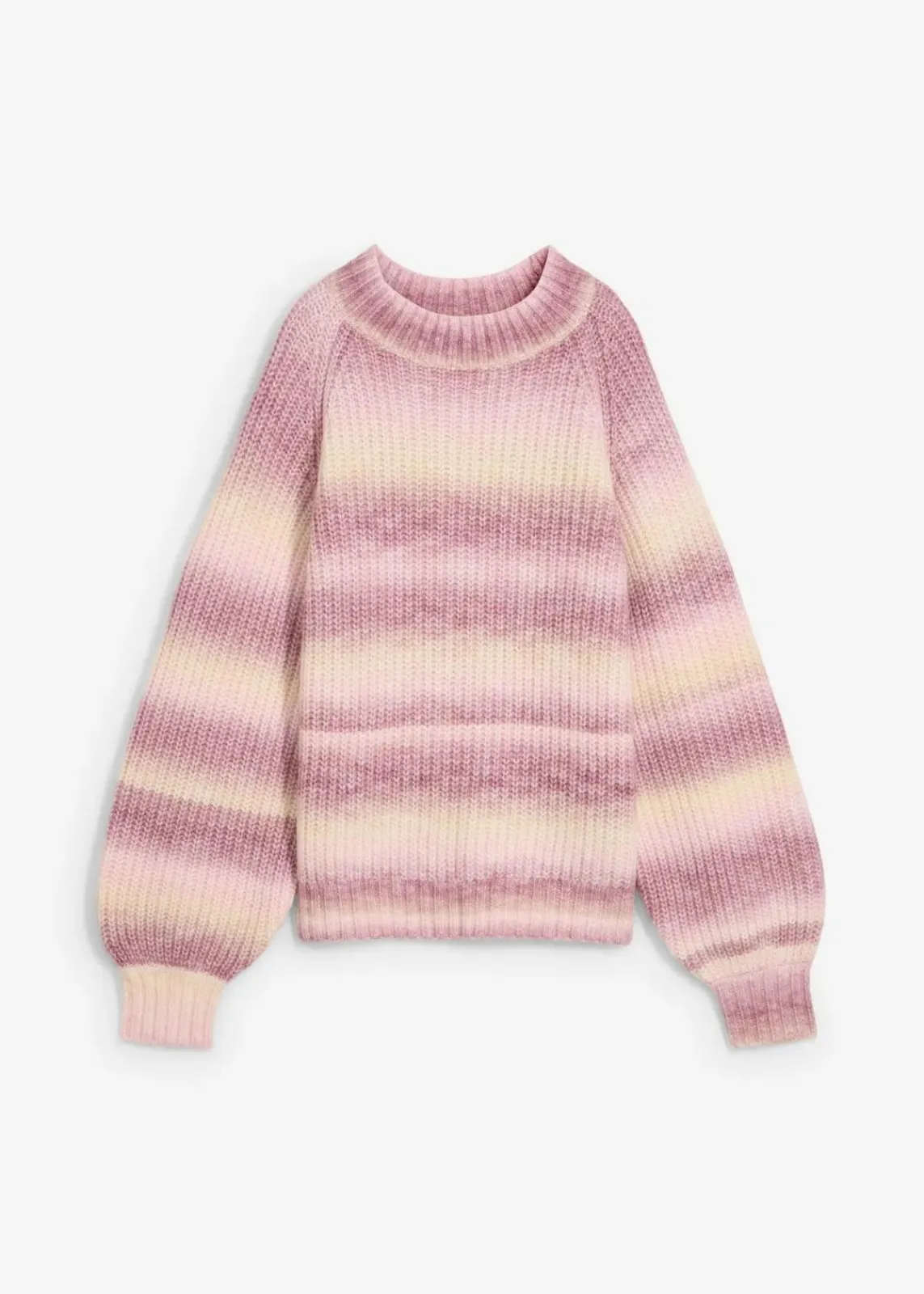 bonprix Pullover & Strickjacken|Strickmode^Grobstrick-Pullover aus weichem Woll-Mix kristallrosa