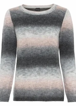 bonprix Bekleidung·Umstandsmode|Bekleidung·Jeans^Grobstrick-Pullover mit Farbverlauf rosa/anthrazit